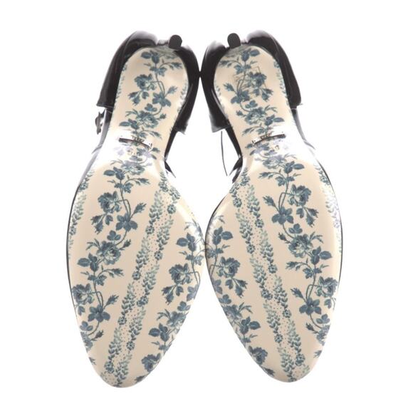 GUCCI Patent Leather Crystal Embellishments D'Orsay Pumps Size 9 NEW - Picture 5 of 10